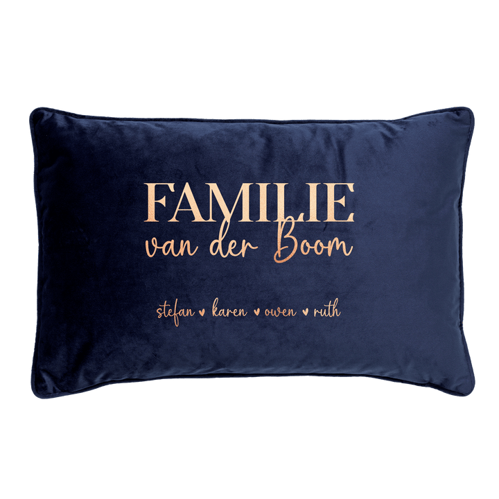 Familie kussen Blauw - Cravity