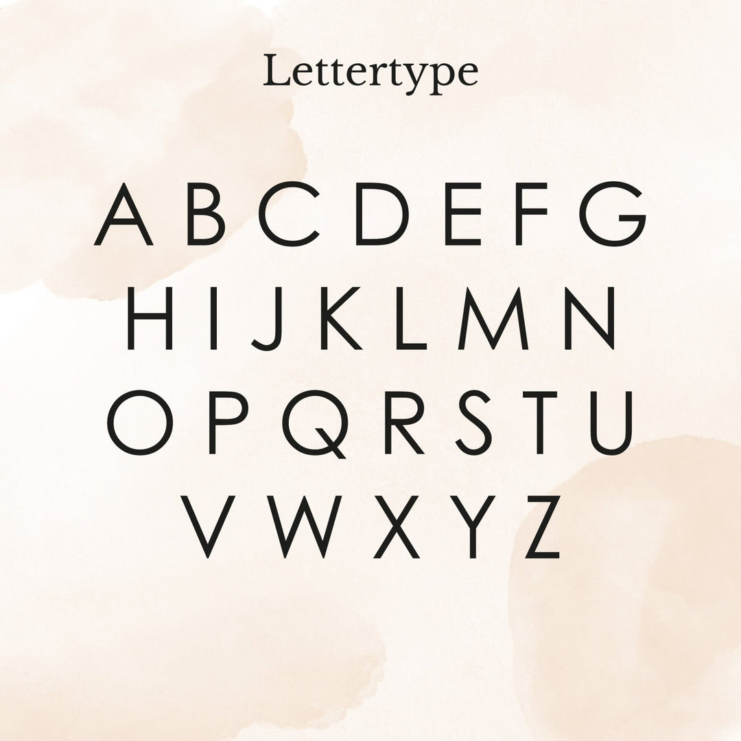Lettertype overzicht